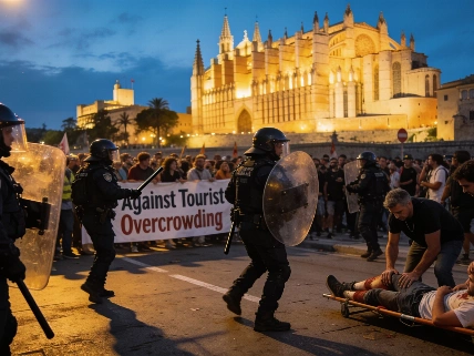 Police Response in Palma Protest Sparks Political Backlash After Injuries RUSSPAIN.com
