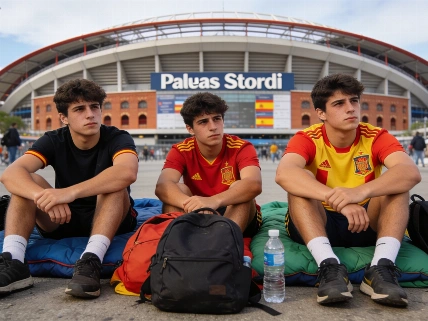 Fans Camp Outside Palau Sant Jordi for Aitana Concert Access RUSSPAIN.com