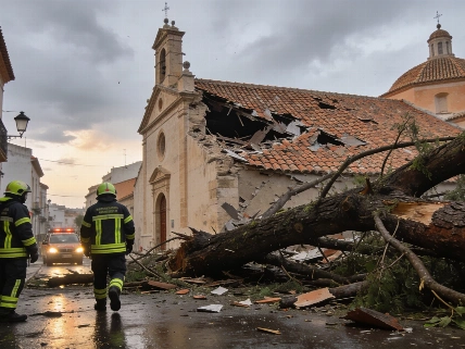 Storm with 150 km/h Winds and Hail Causes Major Disruption in Valencia RUSSPAIN.com