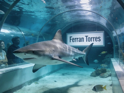 Valencia’s Oceanogràfic Names Grey Shark After Footballer Ferran Torres RUSSPAIN.com