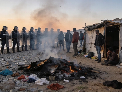 Tensions Erupt in Ceuta as Protesters Set Migrant Shelters Ablaze RUSSPAIN.com