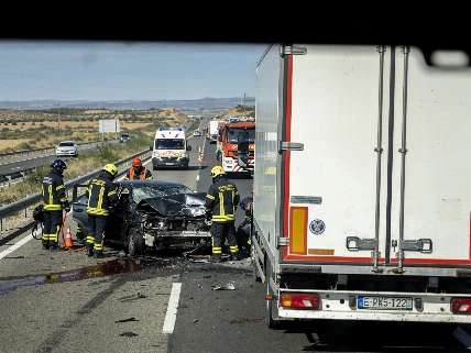 Four Dead in Head-On Collision on N-122 Near Zaragoza RUSSPAIN.com