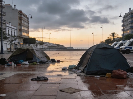 Ceuta police clear camps housing about 500 migrants RUSSPAIN.com