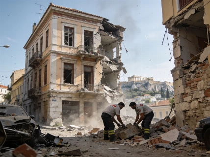Explosion Injures Three in Athens Old Town RUSSPAIN.com