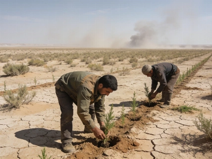 Uzbekistan plants two million hectares of desert shrubs to contain Aral Sea disaster RUSSPAIN.com