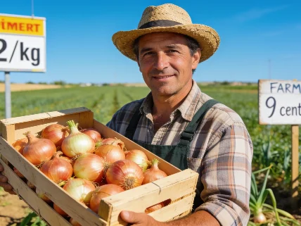 Spanish Farmer Challenges Supermarket Onion Prices RUSSPAIN.com