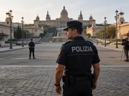 Blocus call in Barcelona ends with an empty Plaza de Espanya RUSSPAIN.com