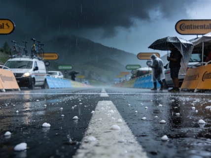 Hailstorm Forces Cancellation of La Vuelta Stage in Font Romeu RUSSPAIN.com