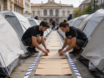 Puerta del Sol camp draws its own political street map RUSSPAIN.com