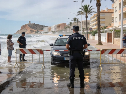 Sudden Sea Level Drop and Surge Hits Santa Pola Coast RUSSPAIN.com