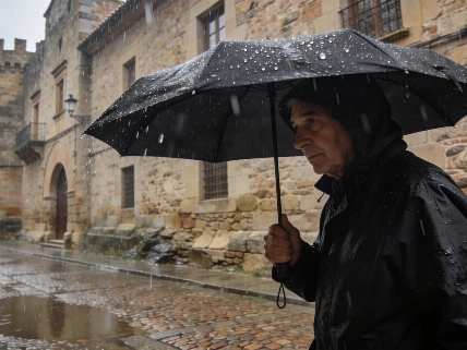 Yellow Alert for Rain and Storms in Cáceres as Temperatures Drop RUSSPAIN.com