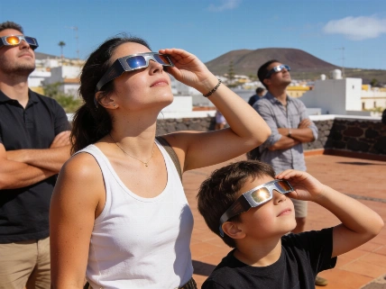 Canary Islands Prepare for Major Solar Eclipse with Safety Measures RUSSPAIN.com