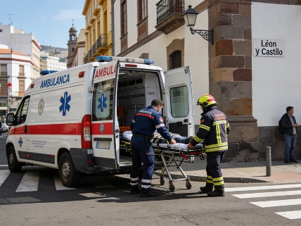 Elderly Woman Hospitalized After Serious Collision on León y Castillo RUSSPAIN.com