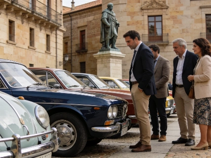 Classic cars turn Salamanca’s plaza into a living museum RUSSPAIN.com