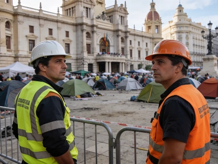Valencia Pyrotechnics Draw a Line: Clear Plaza or Cancel October 9 Mascletà RUSSPAIN.com