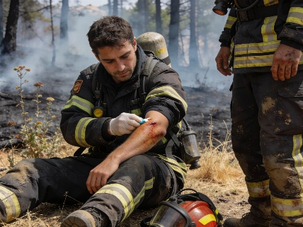 Firefighters Injured as Tuéjar Wildfire Forces Evacuations in Valencia RUSSPAIN.com