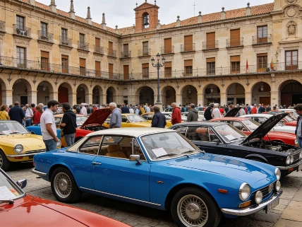 Medina del Campo gears up for a classic car takeover in its historic plaza RUSSPAIN.com