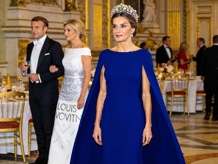Queen Letizia turns heads in borrowed Carolina Herrera gown and storied floral tiara RUSSPAIN.com