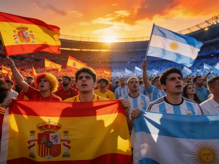French Fans Back Spain Over Argentina Ahead of World Cup Final RUSSPAIN.com