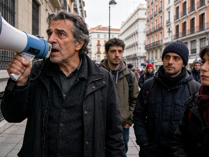 Carlos Bardem stumbles at Madrid protest spotlighting celebrity activism RUSSPAIN.com