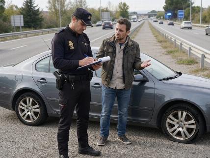 DGT cracks down on drivers who keep going after a tyre blowout RUSSPAIN.com
