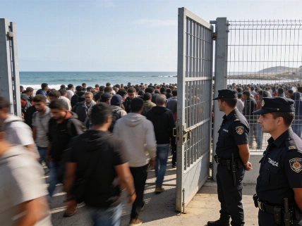 Ceuta gate opened as police commanders clashed RUSSPAIN.com
