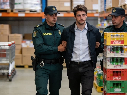 Supermarket manager arrested after massive alcohol theft in Collado Villalba RUSSPAIN.com