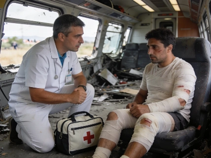 Urda pharmacist gave first aid after rail crash RUSSPAIN.com