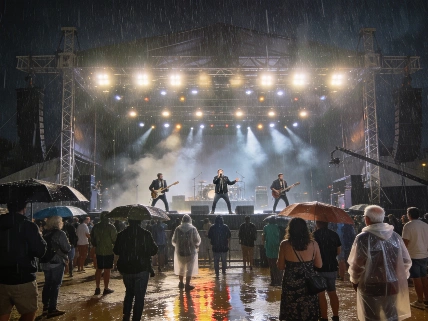 Los Delinqüentes Defy Rain with Marathon Concert in Catalonia RUSSPAIN.com