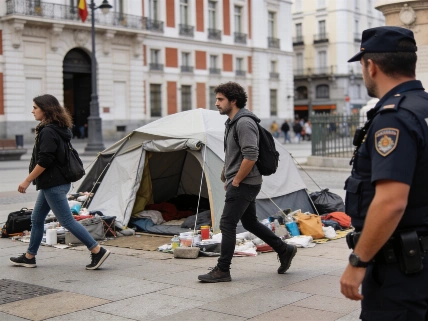 Police call for Puerta del Sol encampment to be dismantled RUSSPAIN.com