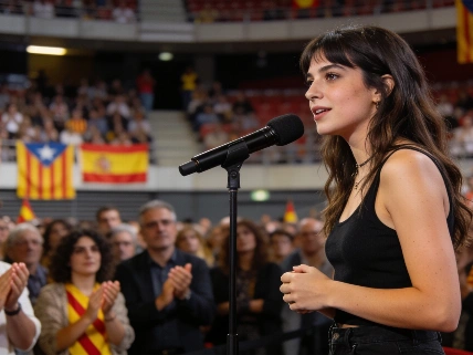 Aitana speaks out for Catalan at Barcelona concert finale RUSSPAIN.com