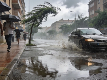 Orange alert for storms and waves hits Mediterranean and Catalonia RUSSPAIN.com