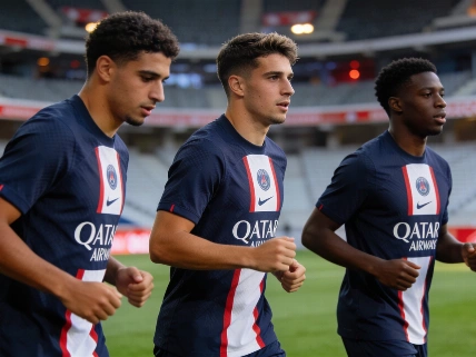 PSG Fields Akliouche, Ferran Torres and Doué in Attack Against Lille RUSSPAIN.com