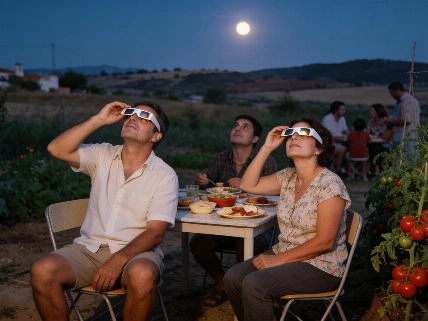 Spaniards Prepare for Rare Total Solar Eclipse with Family Gatherings RUSSPAIN.com