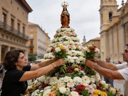 Zaragoza’s flower offering expects nearly 100,000 participants RUSSPAIN.com
