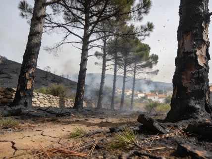 Fire at Chazar Recycling Plant Sends Smoke Over La Puebla de Alfindén RUSSPAIN.com