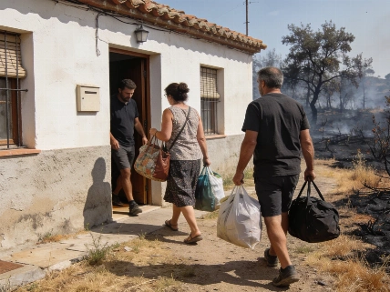 Residents Return Home After Segovia Wildfires as Risk Level Drops RUSSPAIN.com