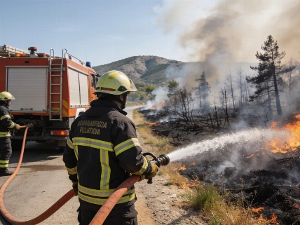 Forest fire near Bilbao airport contained without affecting flights RUSSPAIN.com