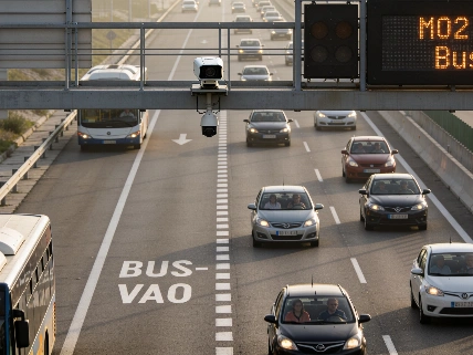 DGT Launches Dynamic Bus-VAO Lane on A-2 with €200 Fines for Solo Drivers RUSSPAIN.com