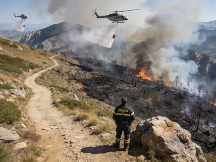 Pyrenean Wildfire Forces Mountain Access Ban Near Senet RUSSPAIN.com