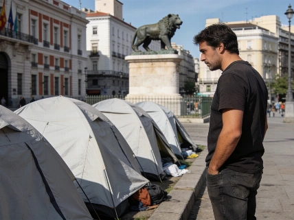 Almeida rejects the peaceful image of Madrid housing camp RUSSPAIN.com