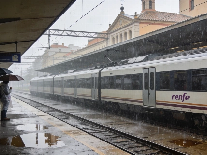 Renfe halts Valencia commuter trains as torrential storms trigger red alert RUSSPAIN.com