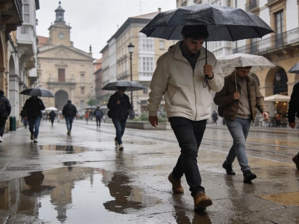 Thunderstorms and rain drench Pamplona as temperatures rise RUSSPAIN.com