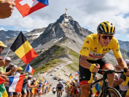 Pogacar Breaks Pantani’s Alpe d’Huez Record Amid Team Health Crisis RUSSPAIN.com