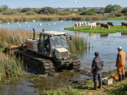 Cows and Amphibious Machines Transform Spain's Wetlands RUSSPAIN.com