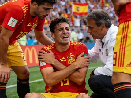 Spain Faces World Cup Setback as Yeremy Pino Suffers Suspected Clavicle Fracture RUSSPAIN.com