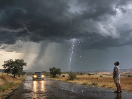 Storm Clouds and Hail Threaten Eastern Spain Amid Intense Heatwave RUSSPAIN.com