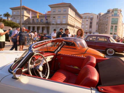 Rare Messerschmitt draws crowds at Pontevedra classic car event RUSSPAIN.com