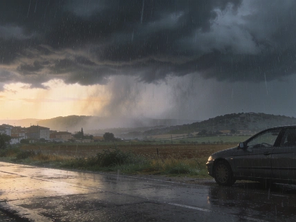 Girona faces Monday's highest torrential rain risk RUSSPAIN.com