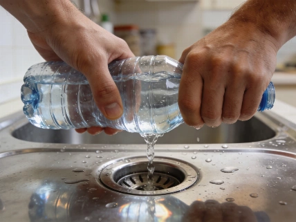 A Water Bottle Trick Promises Quick Relief for Minor Sink Clogs RUSSPAIN.com